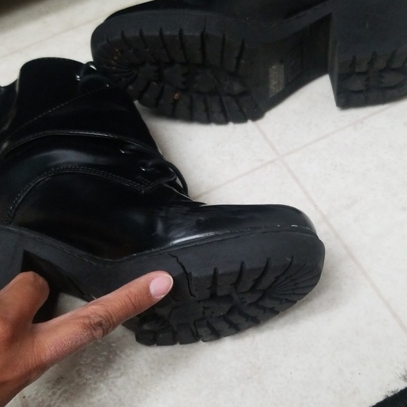 Chunky Black Ankle Boots by Report Signature - Picture 8 of 8